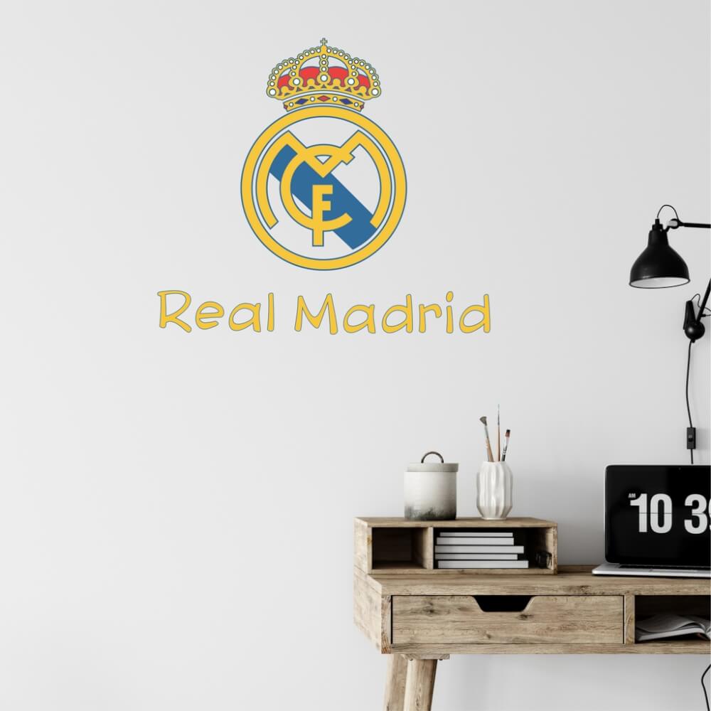 Para los aficionados del Real Madrid, tenemos un adhesivo de pared